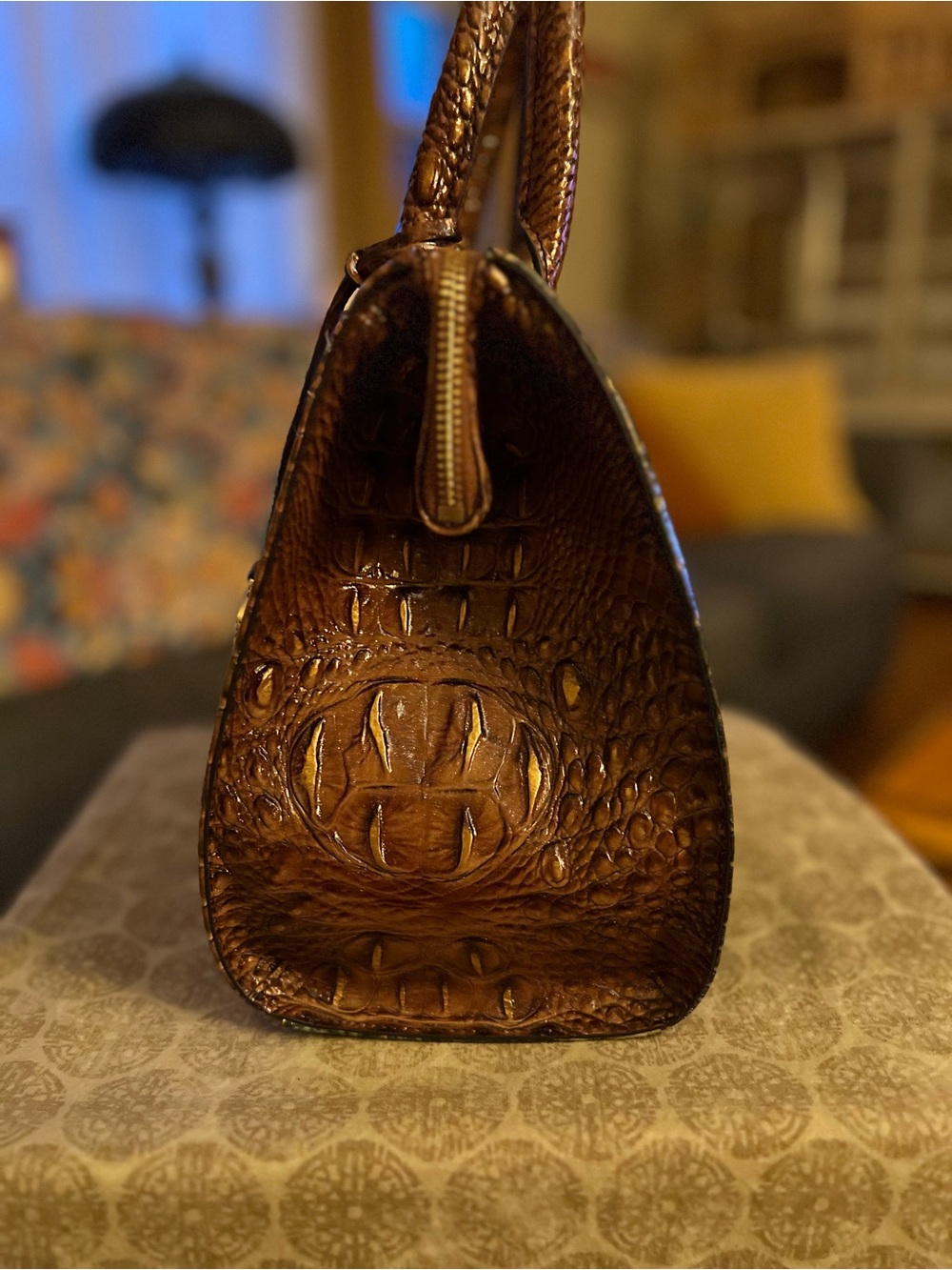 NEW Brahmin Small Caroline Satchel in Mystical Ombre Pecan Melbourne - Picture 7 of 11